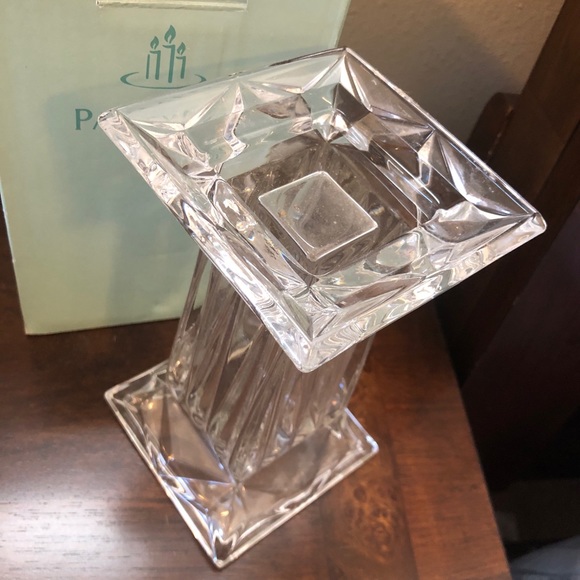 PartyLite Accents Partylite Quad Prism Pedestal Crystal 7 Vase